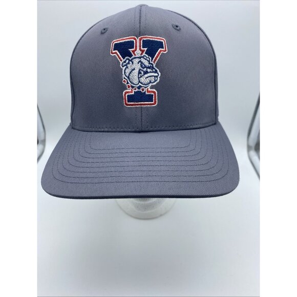 Yale Bulldogs Gray Cap Hat Flex-Fit S-M Stretch 476F NCAA Pacific Headwear - Picture 2 of 9